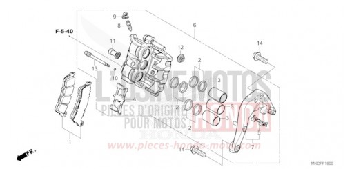 ETRIER DE FREIN ARRIERE GL1800BDN de 2022